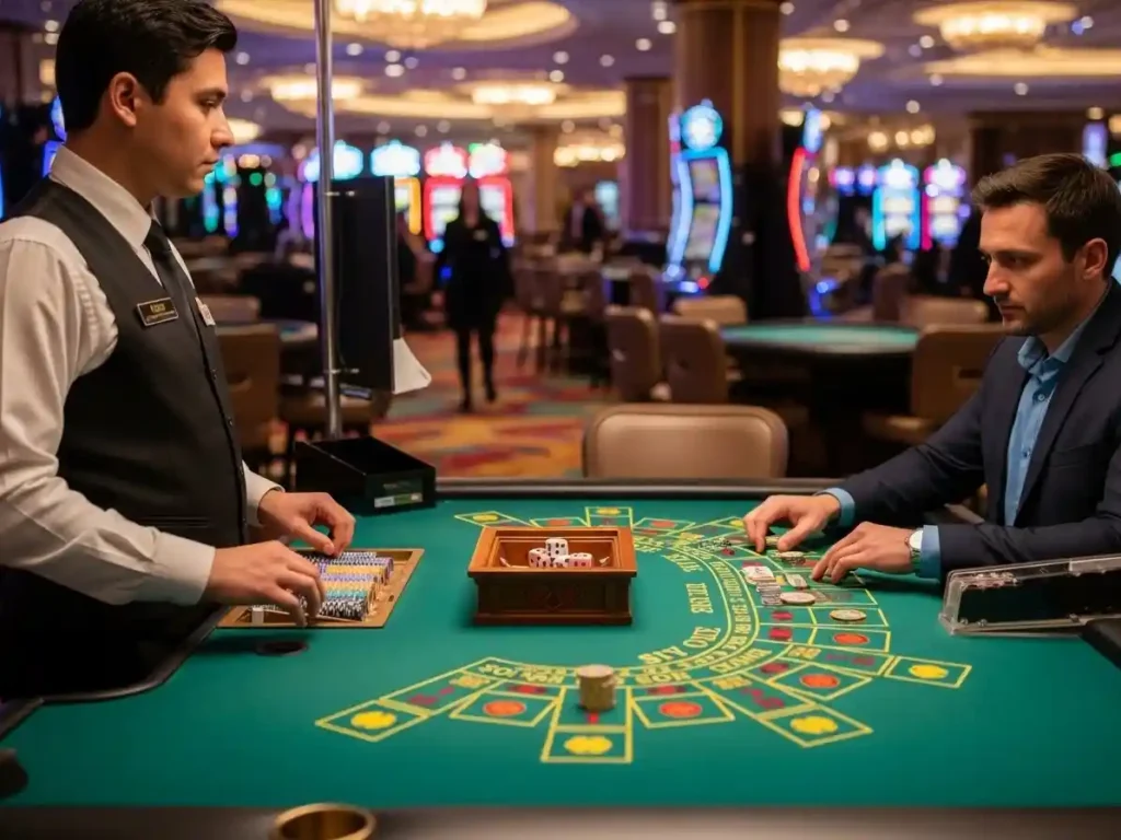 Player enjoying casino Sic Bo as part of gaming communities